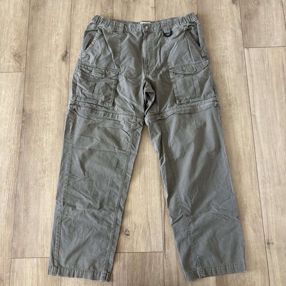 Columbia Mens XL 32 Convertible Hiking Pants Shorts Zip Off Cargo Outdoor‎ Brown